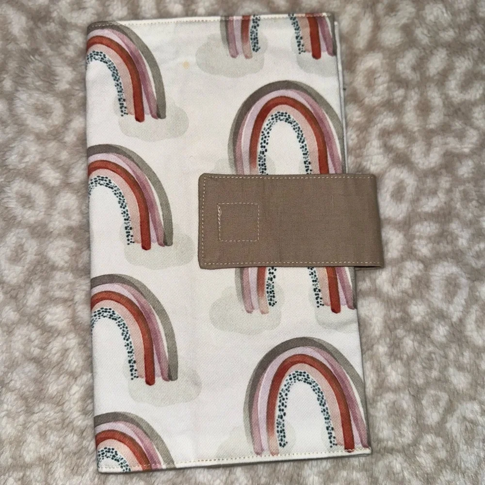 Rainbow Diaper Clutch with Velcro Strap Closure